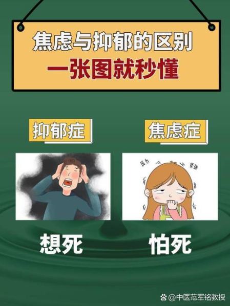 焦虑跟抑郁的区别 焦虑身体躯体化反应