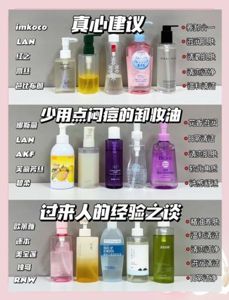 卸妆水和卸妆油的区别图片 干性皮肤用卸妆水还是卸妆油
