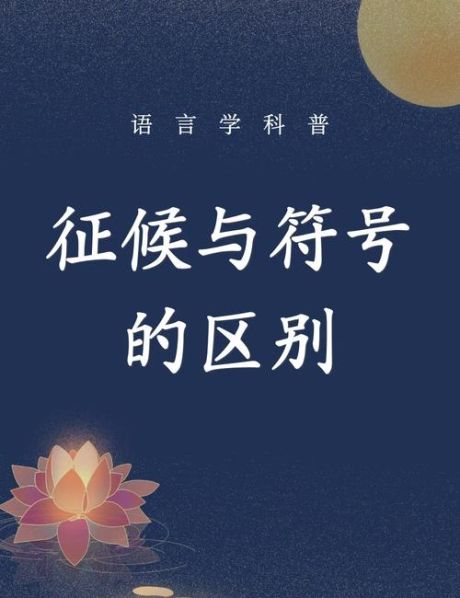征候和符号的区别在哪显示 一般符号和语言符号的联系