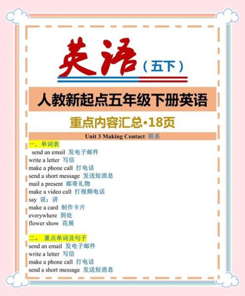 最快学英语的方法,小学,五年级下册 五年级英语怎样才能学好