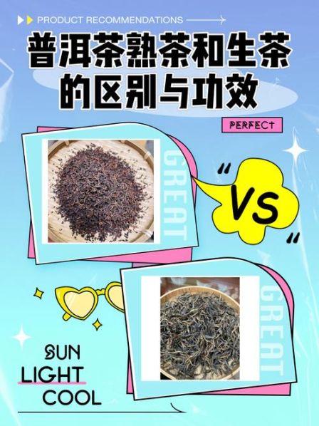 普洱茶生茶和熟茶的区别和作用及功效图片 熟普洱和生普洱的功效区别