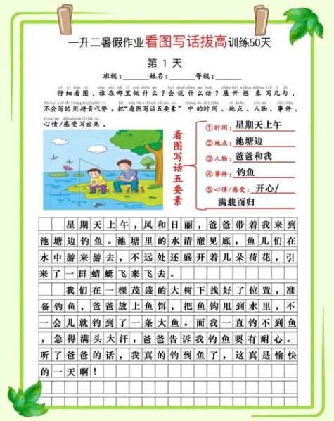 小学生看图写话的方法和技巧与方法 小学看图写话技巧辅导