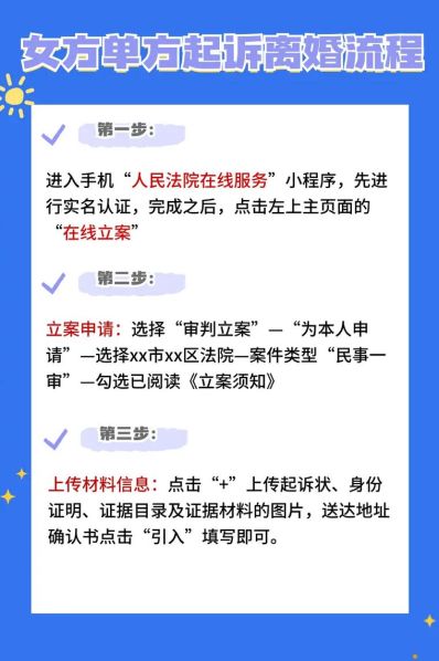向法院提起离婚诉讼的流程 诉讼离婚程序的正确步骤
