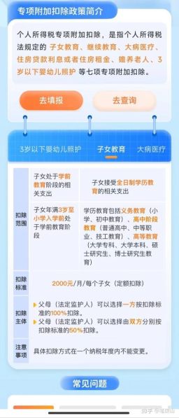 子女教育专项附加扣除的标准2024双胞胎 2个子女教育专项扣除