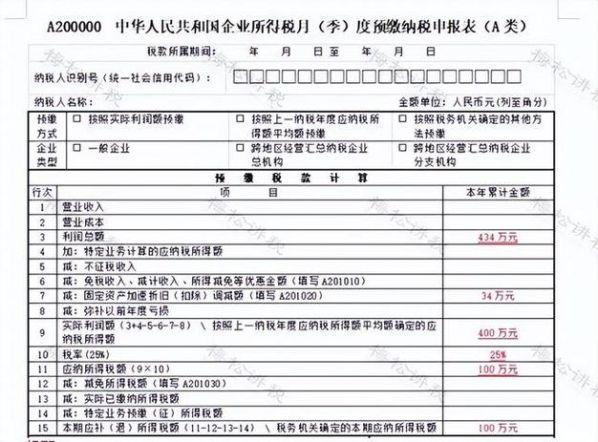 企业的不征税收入用于支出所形成的费用可以 不征税收入所得税申报表填写