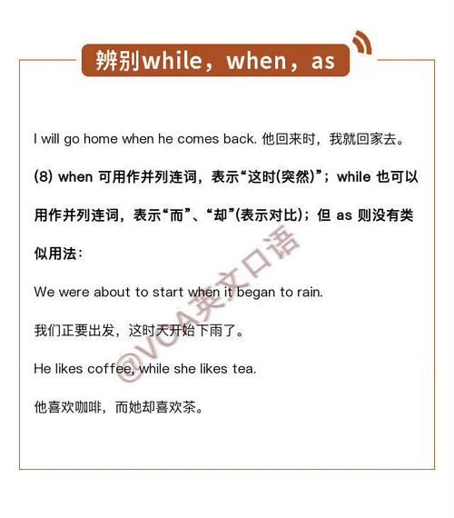 when and while的区别 语法小知识while的用法